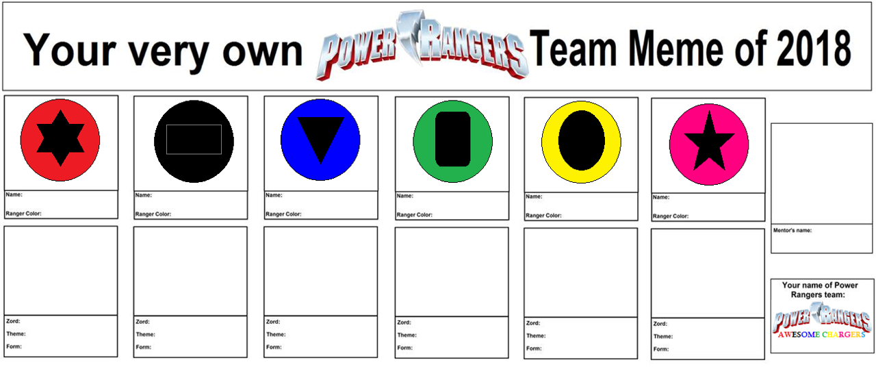 Custom Power Rangers Teams My Own Idea Power Rangers Team by Billy1999 on DeviantArt