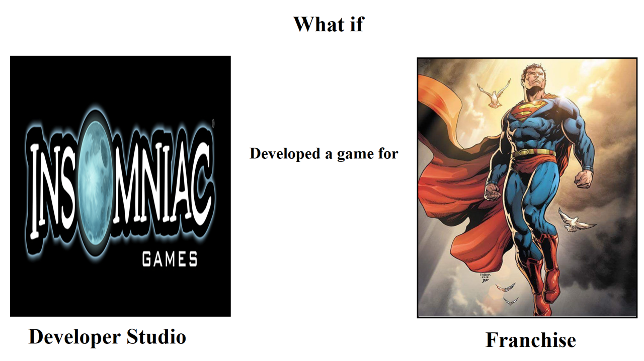 What if Insomniac develop a Superman video game by Billy1999 on DeviantArt