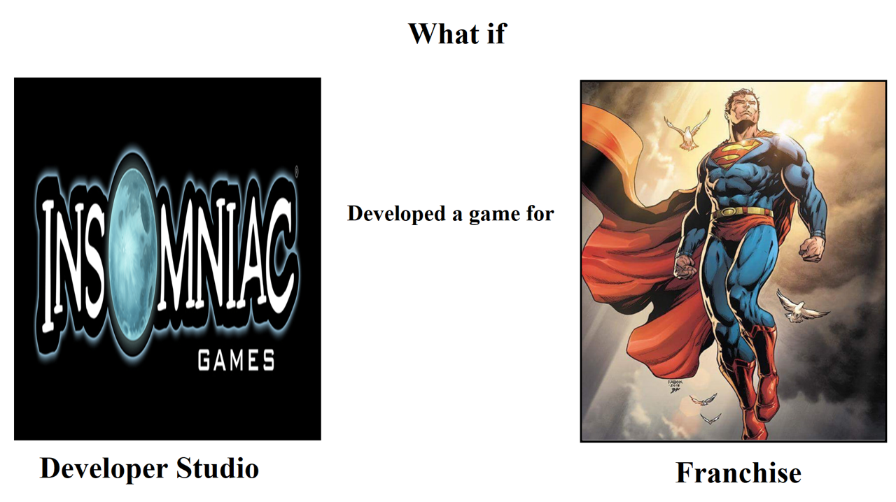 What if Insomniac develop a Superman video game by Billy1999 on DeviantArt What if Insomniac develop a Superman video game by Billy1999 on DeviantArt