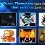 Non-Canon Characters Exist in Alpha-Verse II