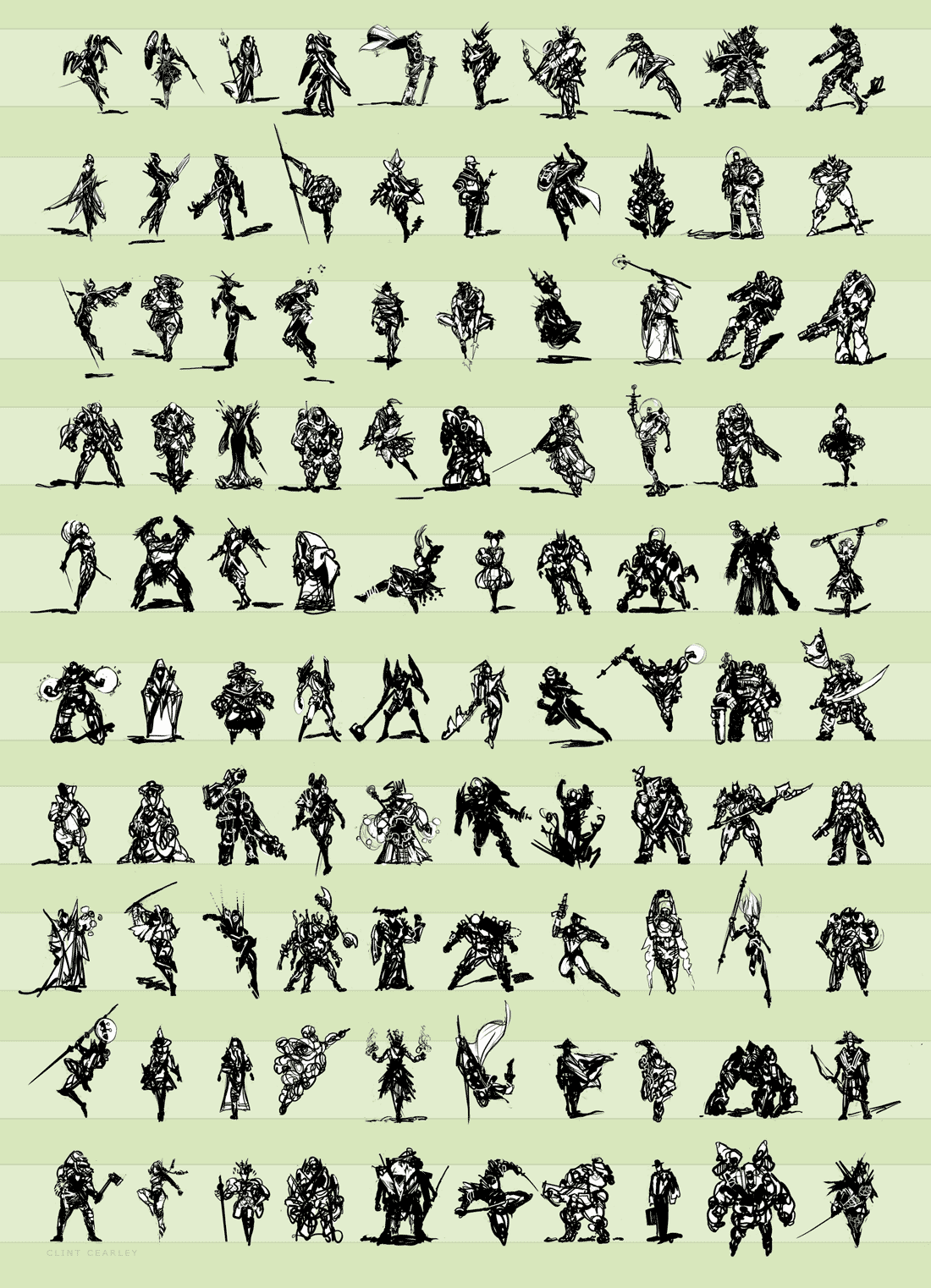 100 Character Concepts