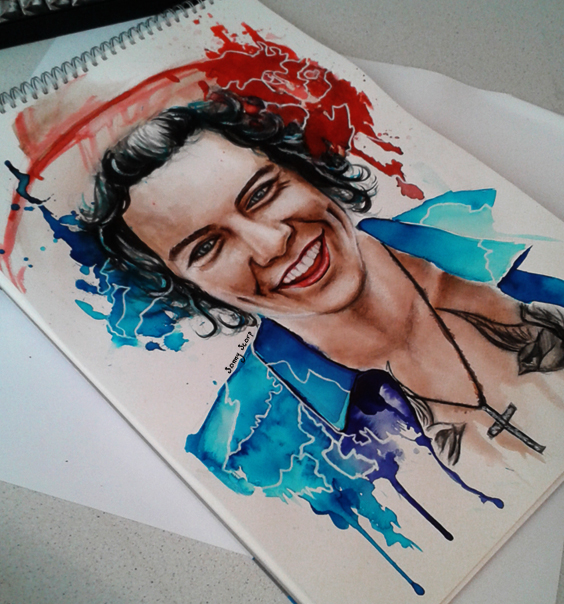 Harry in watercolor