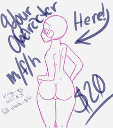 YCH BOOTY SHOW OFF ***ONLY $20***