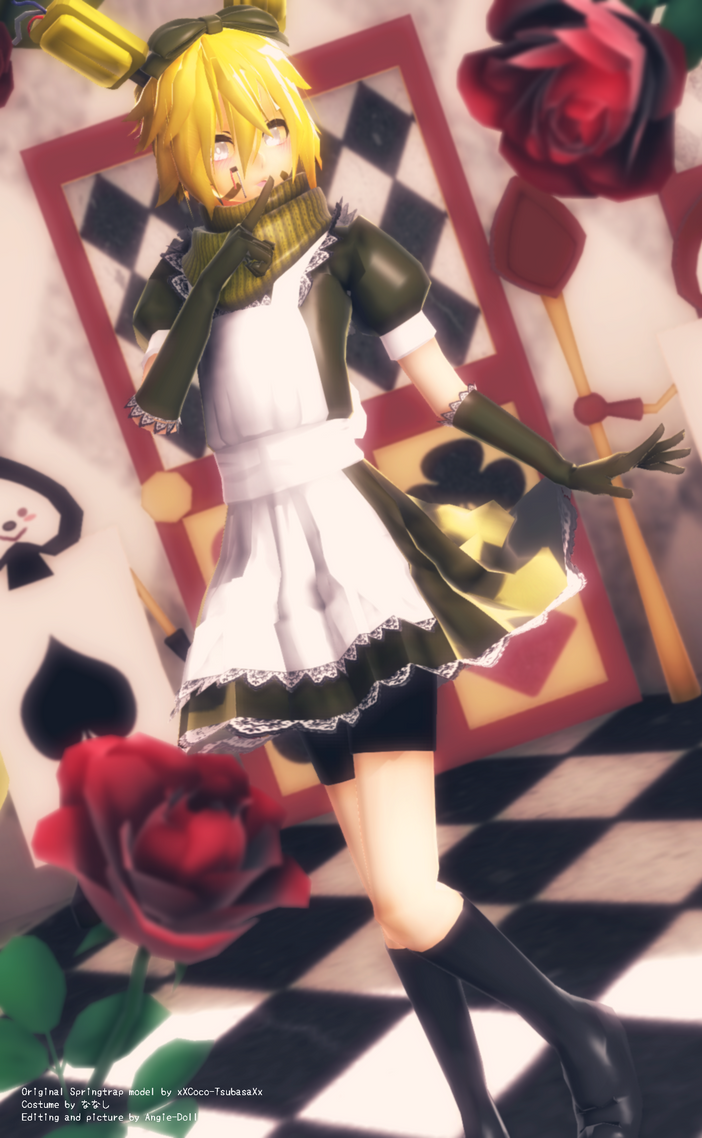(MMDxFNAF)Springtrap in Wonderland by Angie-Doll on DeviantArt