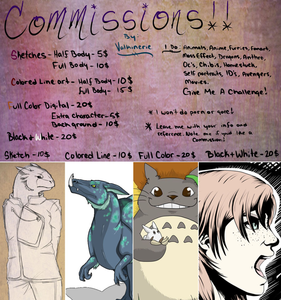 Commissions open