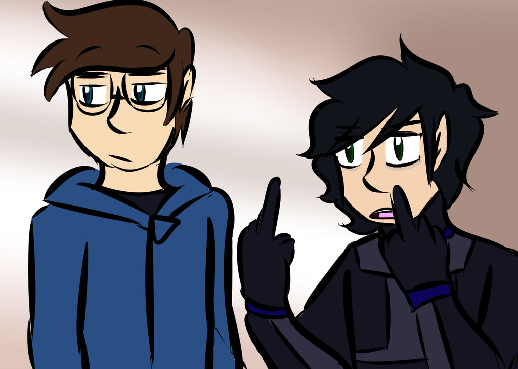 Netro Flipping Off Flipping off by Nanotide on DeviantArt