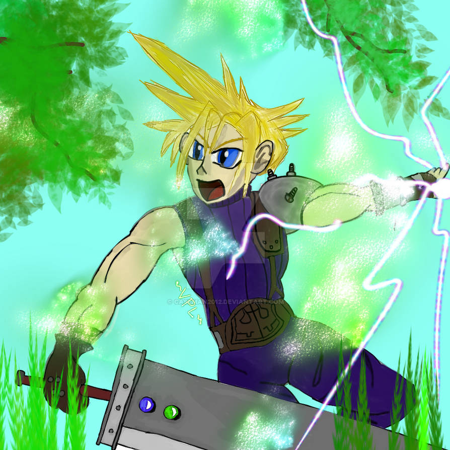 Cartoon Cloud Strife by caseman2012 on DeviantArt