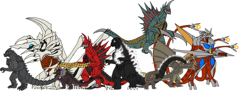 (Commission) Godzilla Tunes new Kaiju Sprites