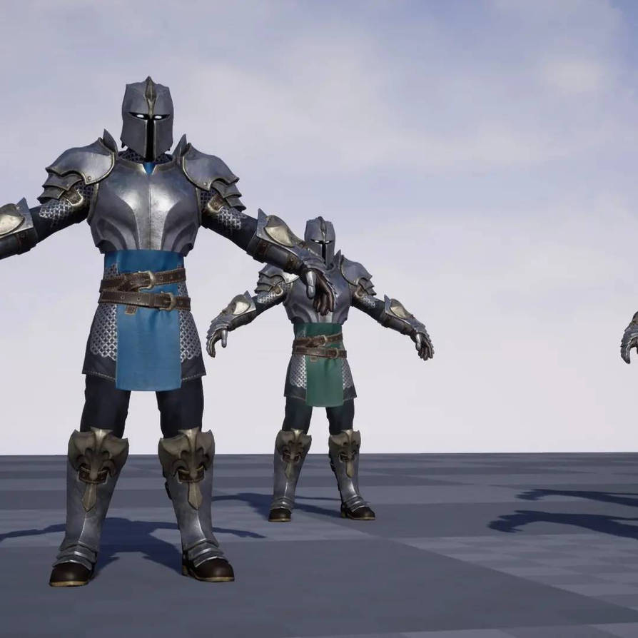 Knight - Game Ready Character for Unity and Unreal by botastock on ...