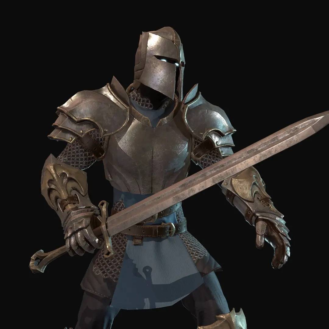 Knight Character Model Unity Knight - Game Ready Character for Unity and Unreal by botastock on ...