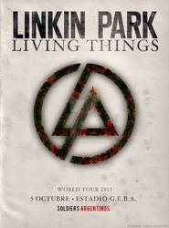 Poster Living Things World Tour 2012 5 de Octubre