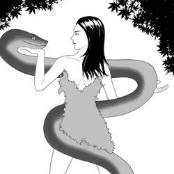 Kaa coiling Poison Ivy