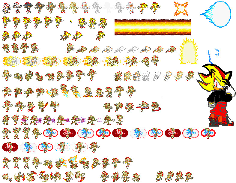 Dorkly Sonic Spritesheet Version 1 by Superdave938 on DeviantArt