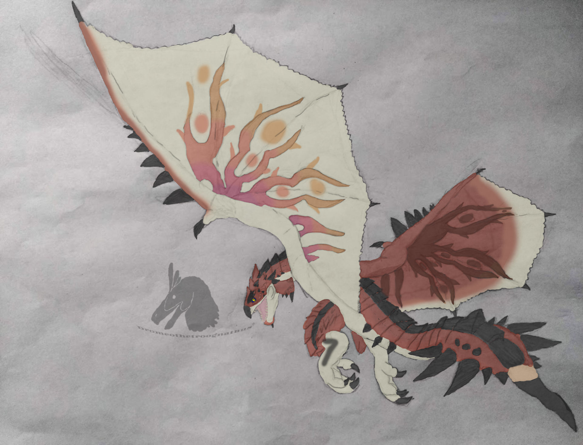 Razewing Rathalos by Dromeothetroognathus on DeviantArt