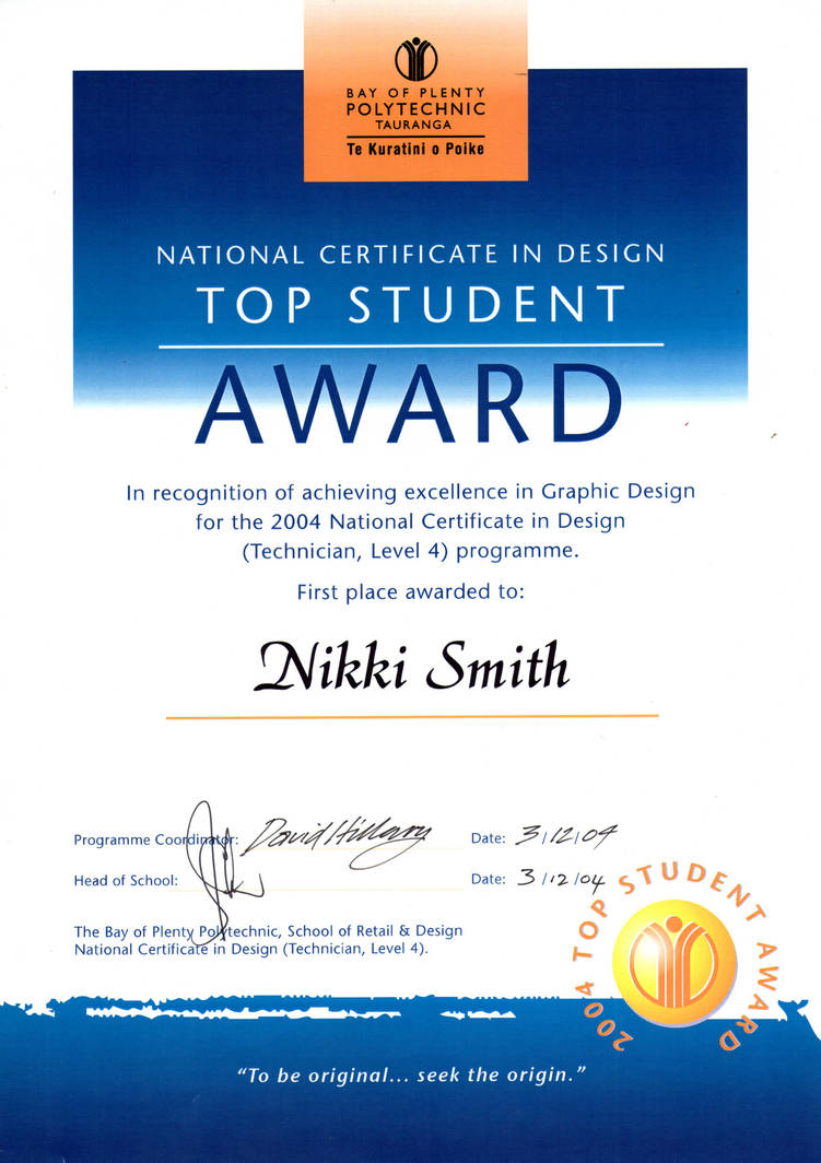Top Student Award 2004 by coco-nikki on DeviantArt