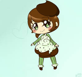 Mint Choco-chip Cupcake adoptable SOLD