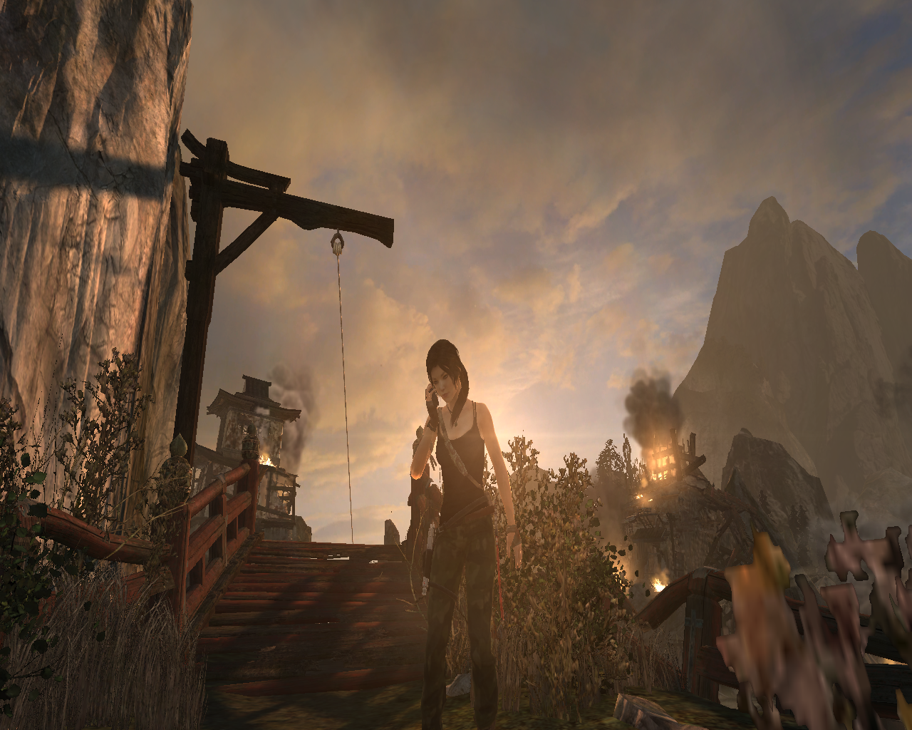 Tomb Raider 2013 (Screenshot)-AOD Outfit Lara