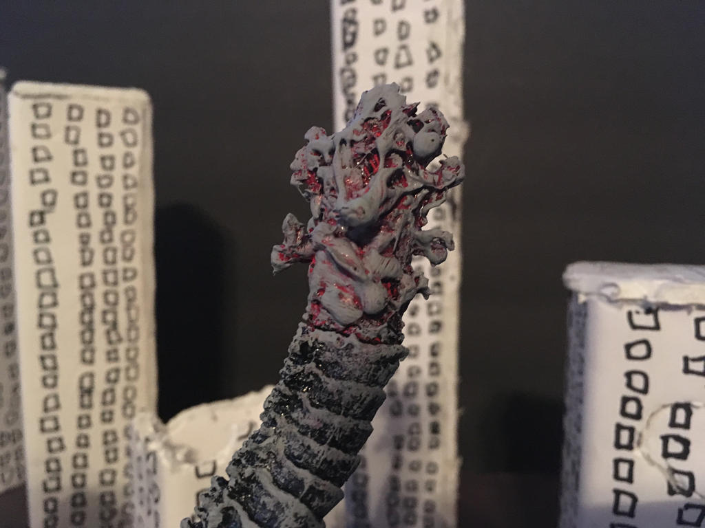 Custom Neca Shin Godzilla Frozen ver tail tip by godzilla154 on DeviantArt