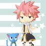 Natsu and Happy Chibi