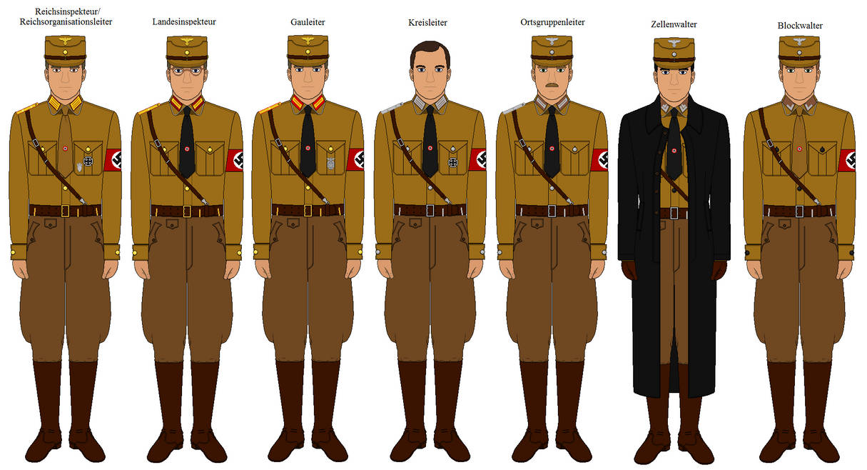 Nsdap Explained NSDAP Uniforms (1930 - 1933) by Obergruppenfuhrer69 on DeviantArt