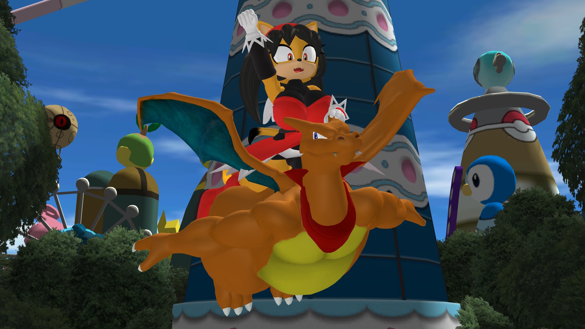 Charizard Ride Base Deviantart Riding Honey and Charizard by Kemom63 on DeviantArt