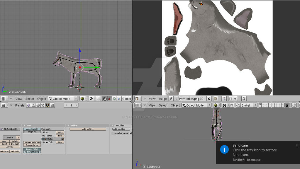 IT 3D free wolf model *Collab with miki101* UPDATE