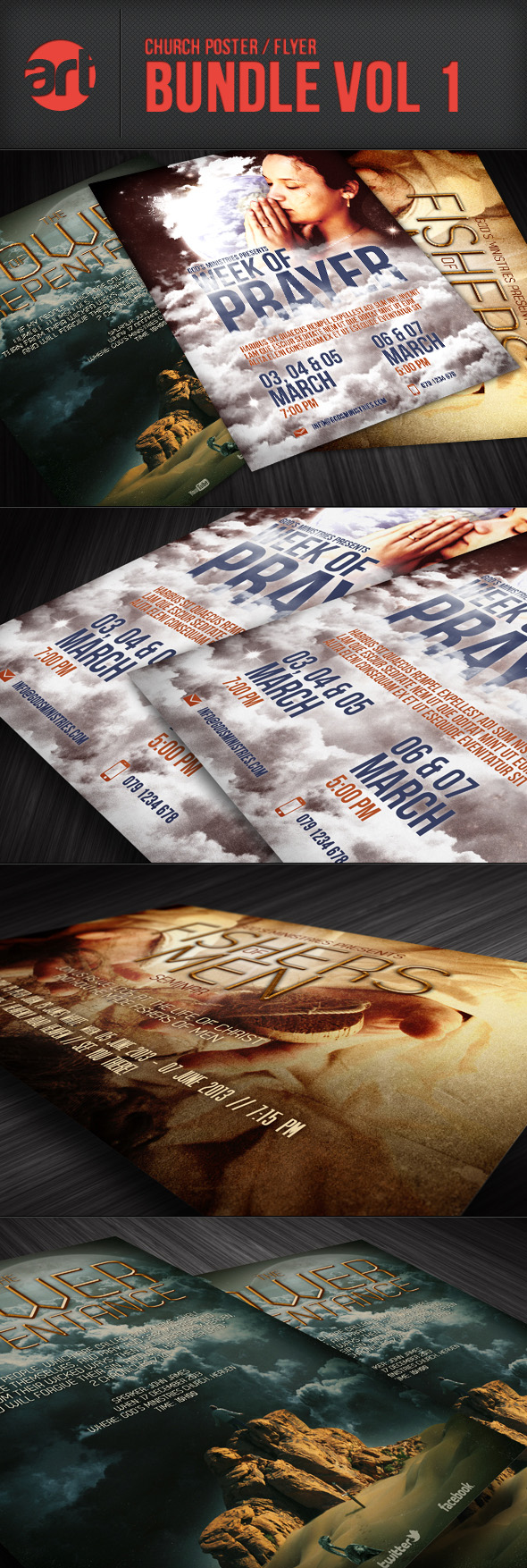 Church Flyer Bundle Vol 01