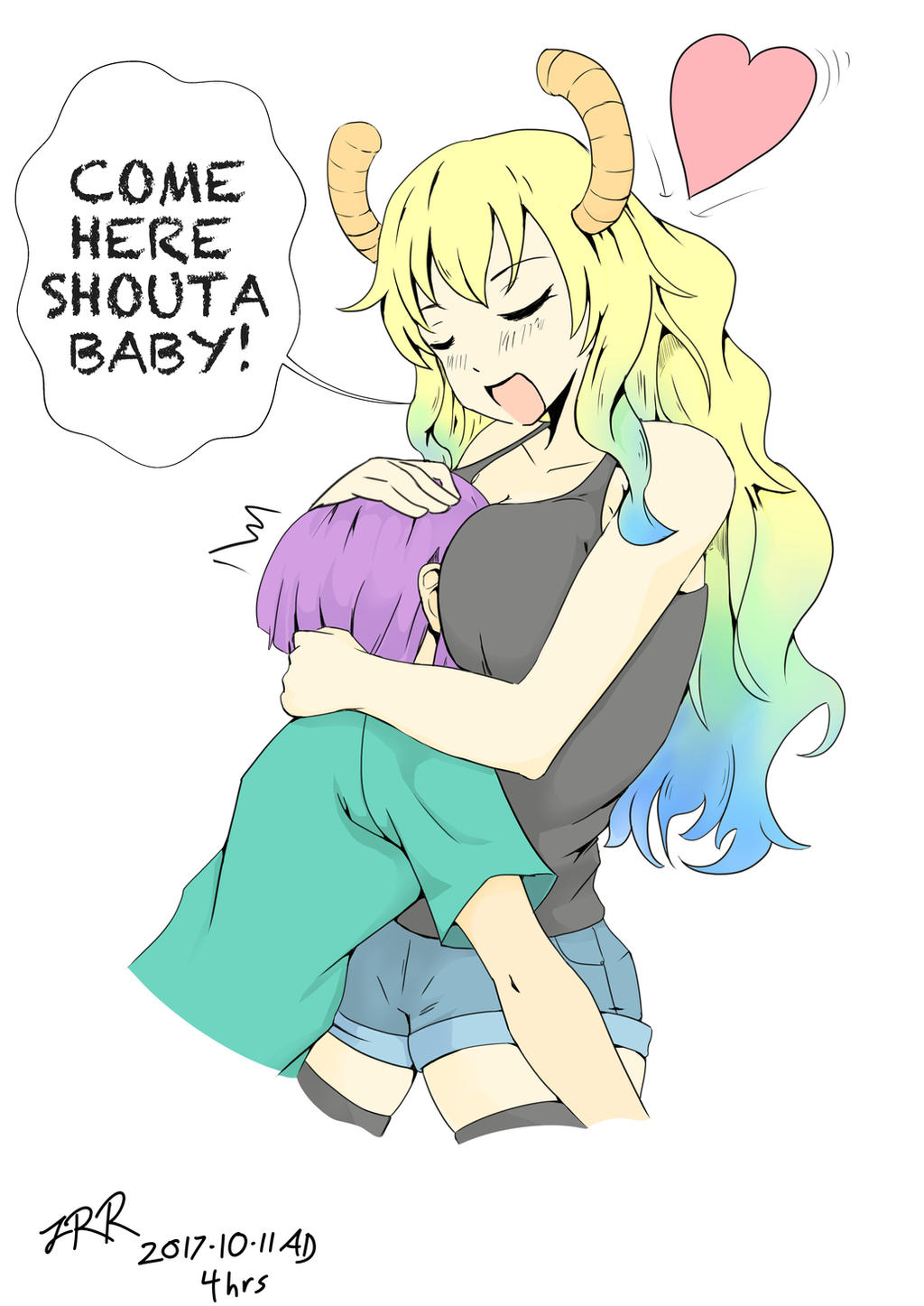 Lucoa From Miss Kobayashi's Dragon Maid Lucoa Miss Kobayashi's Dragon Maid by RReiman on DeviantArt