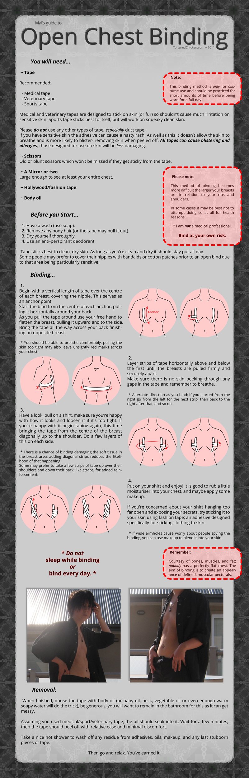 How To Bind With Tape  Chest Binding Tutorial – TG Supply