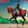 ~Among the flowered trees  ~ Dressage Entry