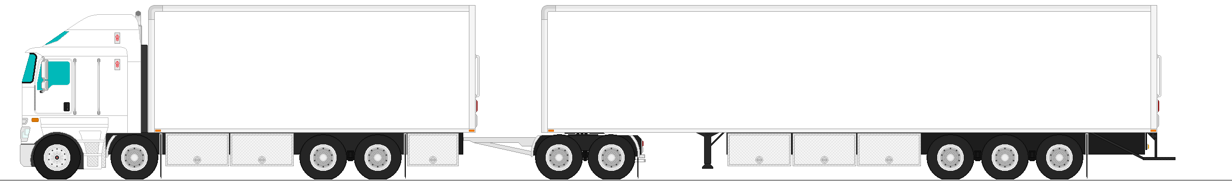 KENWORTH K200 8x4 BOX TRUCK WITH DOLLY TRAILER by thefirefreak911 on DeviantArt