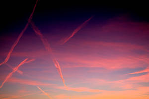 Plane exhausts in colours