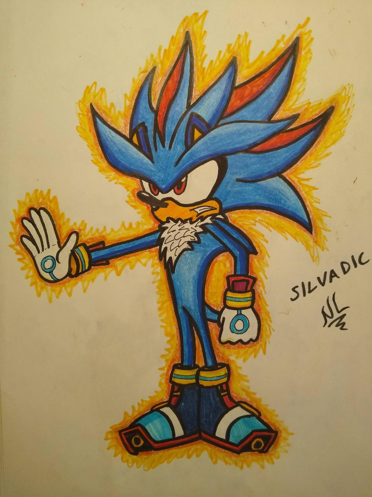 Sonic,silver and shadow fusion by abdullah02016 on DeviantArt