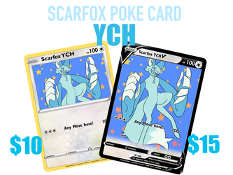 Scarfox Poke Card YCH [10/10 OPEN]