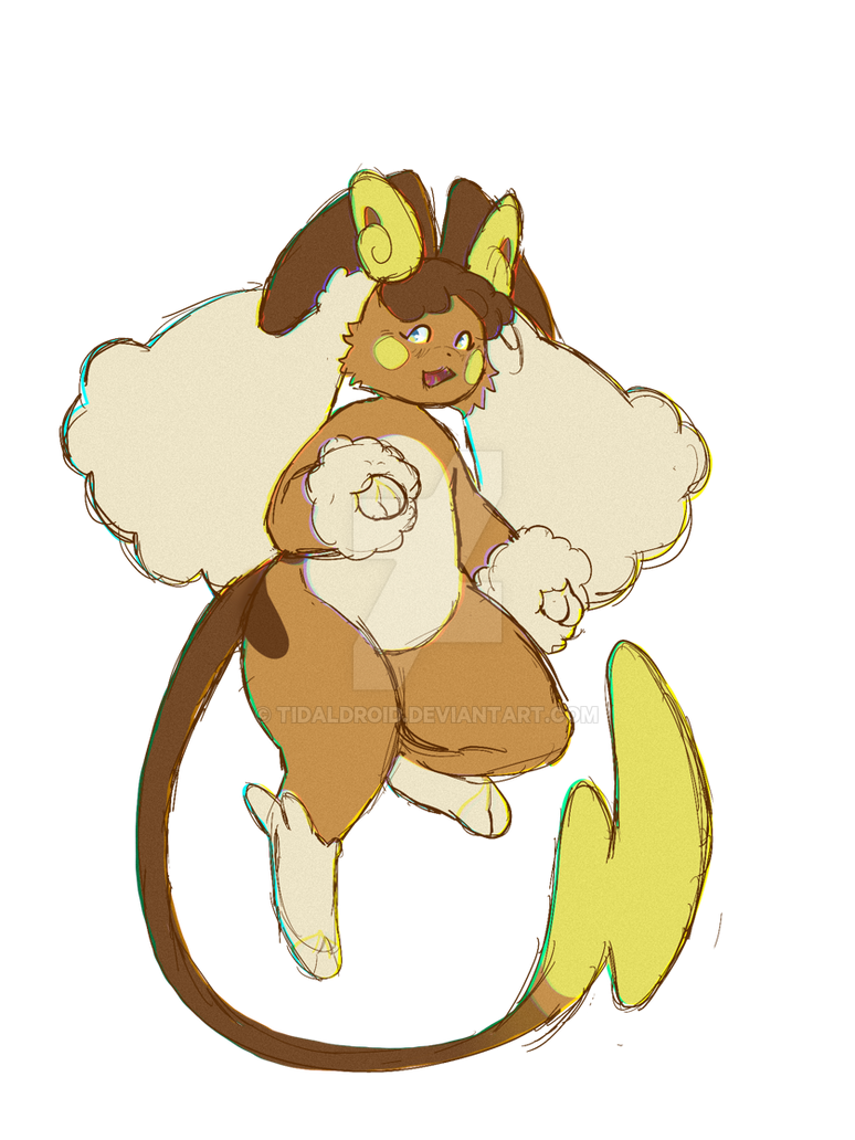 Alolan Raichu x Loppuny by TidalDroid on DeviantArt