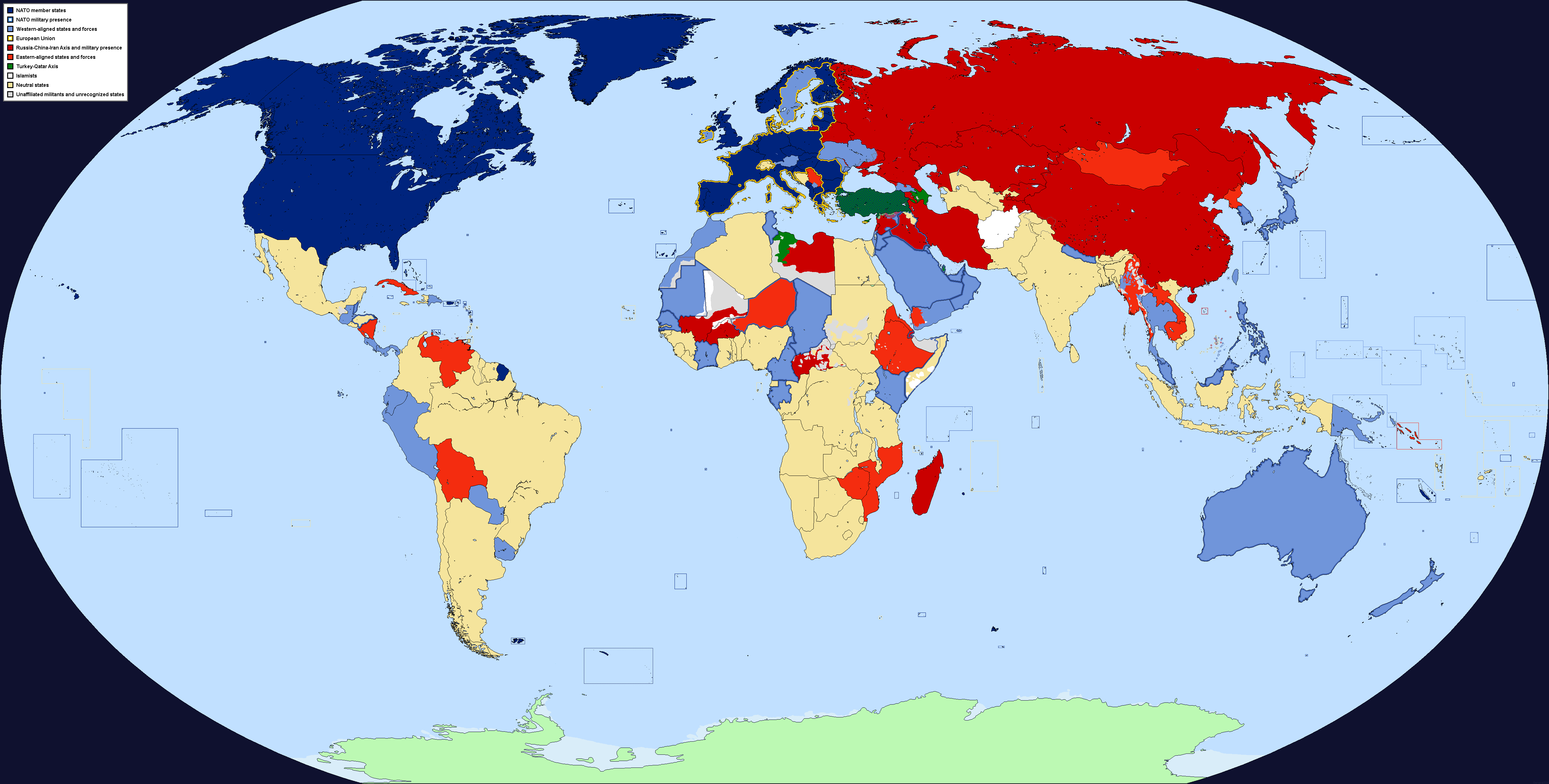 Deviantart Cold War Map Second Cold War as of 7.31.2023 by TheArbitrator35 on DeviantArt