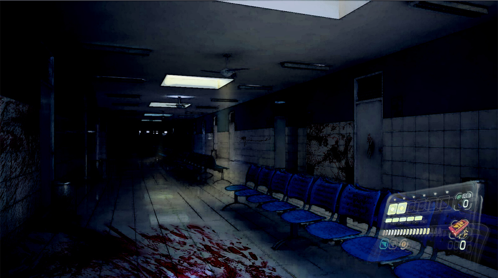 Dark Waiting Room - Resident Evil 6 Background