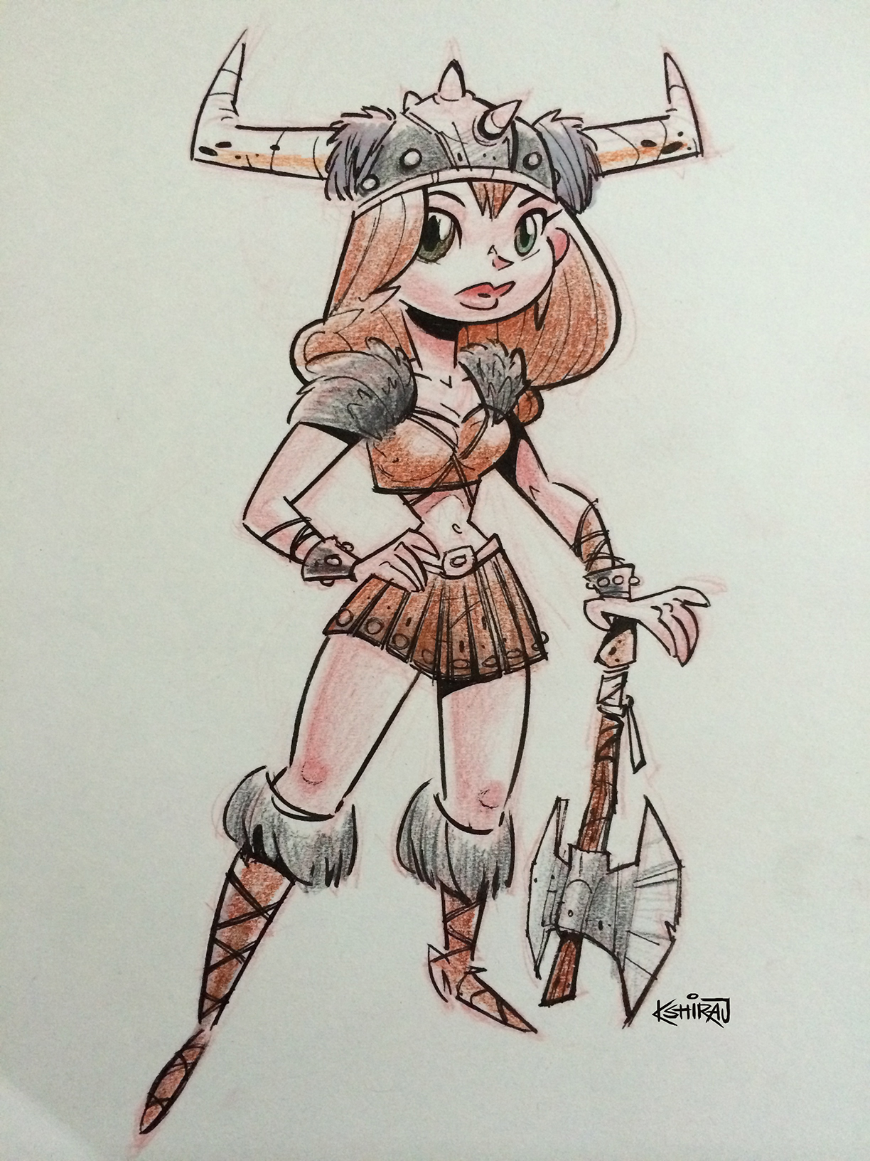 SketchBomb - New Delhi #2 : Female Viking