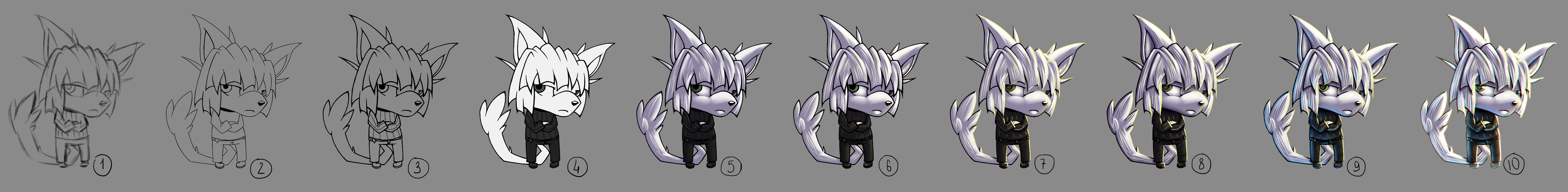 Step by step: Chibi Shaw