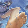 Giantess Kyaru(barefeet)-practice