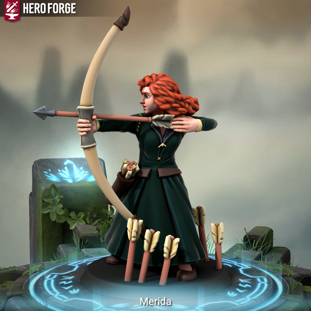 Disney Merida Hunter Ranger HeroForge by elmsi on DeviantArt