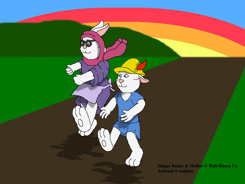 Skippy and His Mother Racing