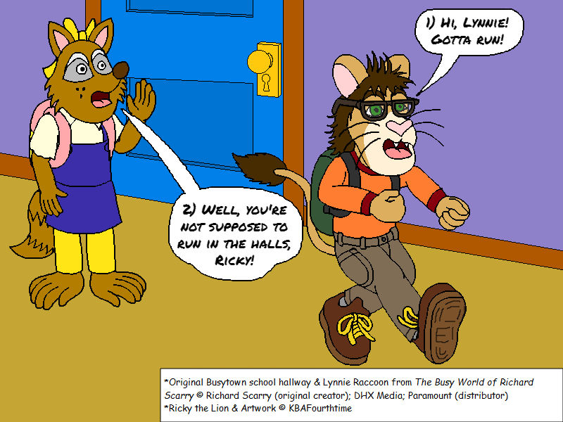 Lynnie Sees Ricky Run in Halls V2 by KBAFourthtime on DeviantArt