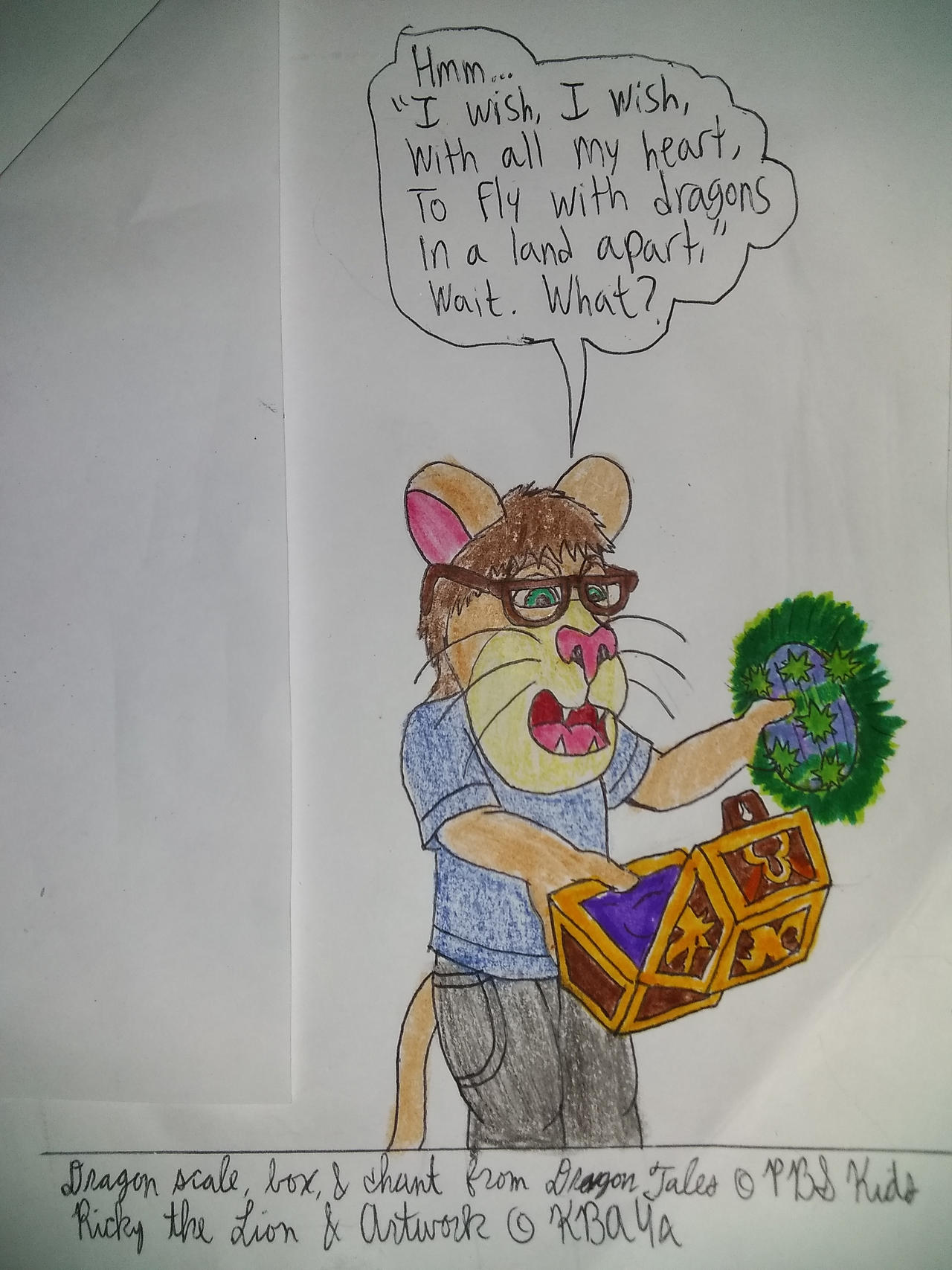 Young Ricky the Lion - Dragon Scale by KBAFourthtime on DeviantArt