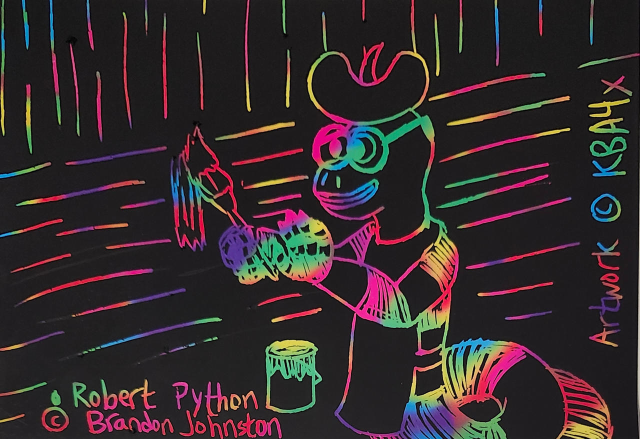 Robert Python Painting in Rainbow Scratch by KBAFourthtime on DeviantArt