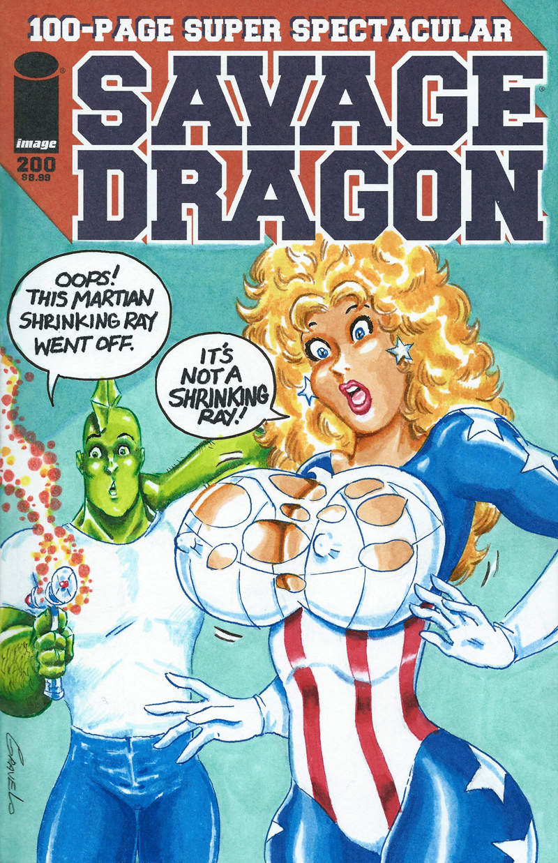 Savage Dragon 200 Sketch Cover