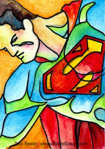 Superman Sketch Card