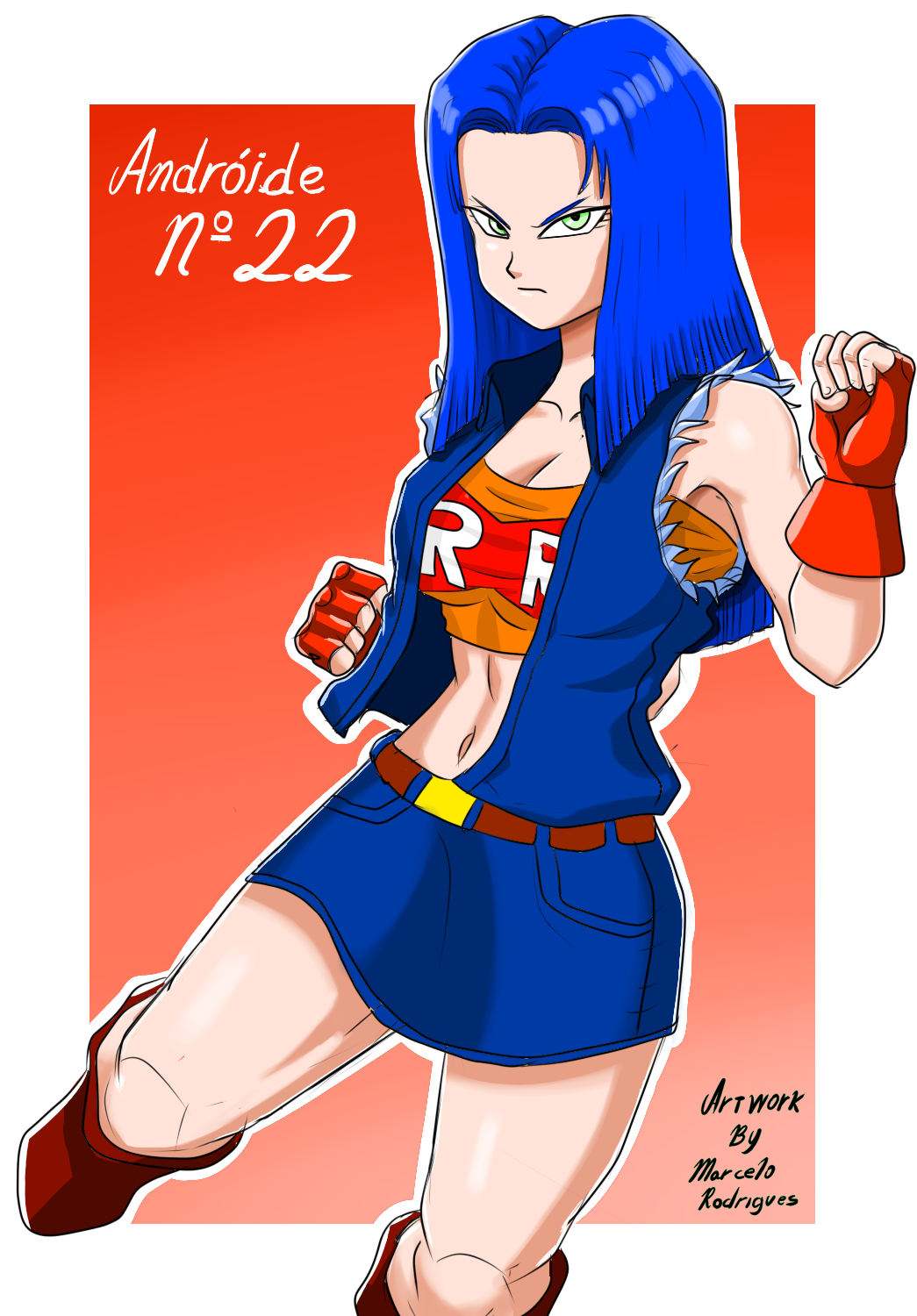 Android #22 OC for Dragon Ball Z by RodriguesD-Marcelo on DeviantArt