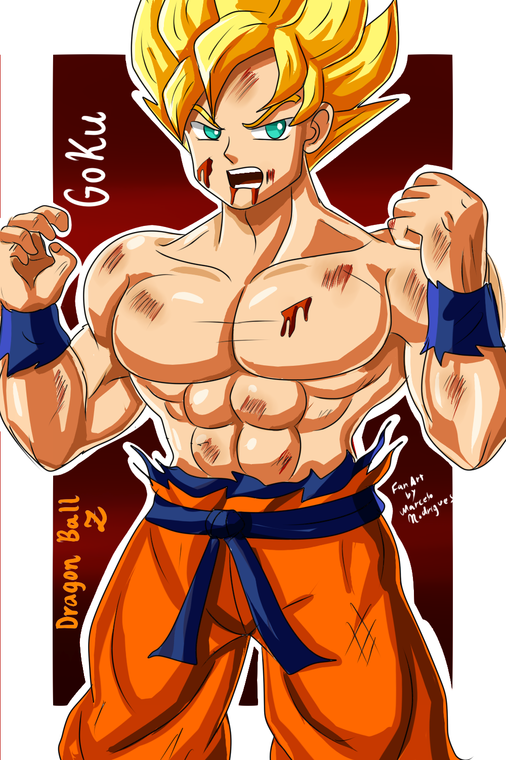 Meu desenho Goku by MarceloPeresMangaka on DeviantArt