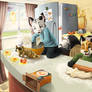 mess in the kitchen